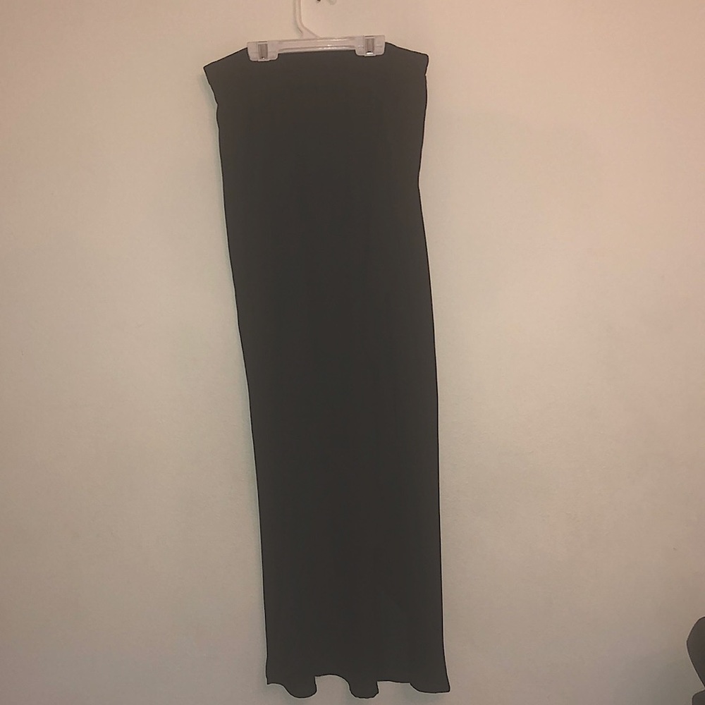 The Limited black mock wrap midi/maxi skirt